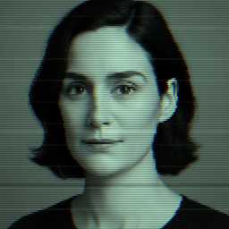 Depiction of human, 'Carrie-Anne Moss'