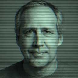 Depiction of human, 'Chevy Chase'