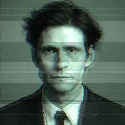 Depiction of human, 'Crispin Glover'