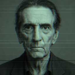Depiction of human, 'Harry Dean Stanton'