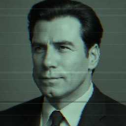 Depiction of human, 'John Travolta'