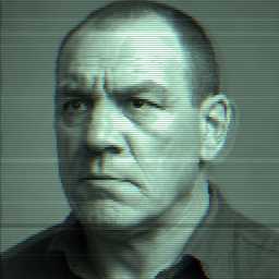 Depiction of human, 'Lenny McLean'