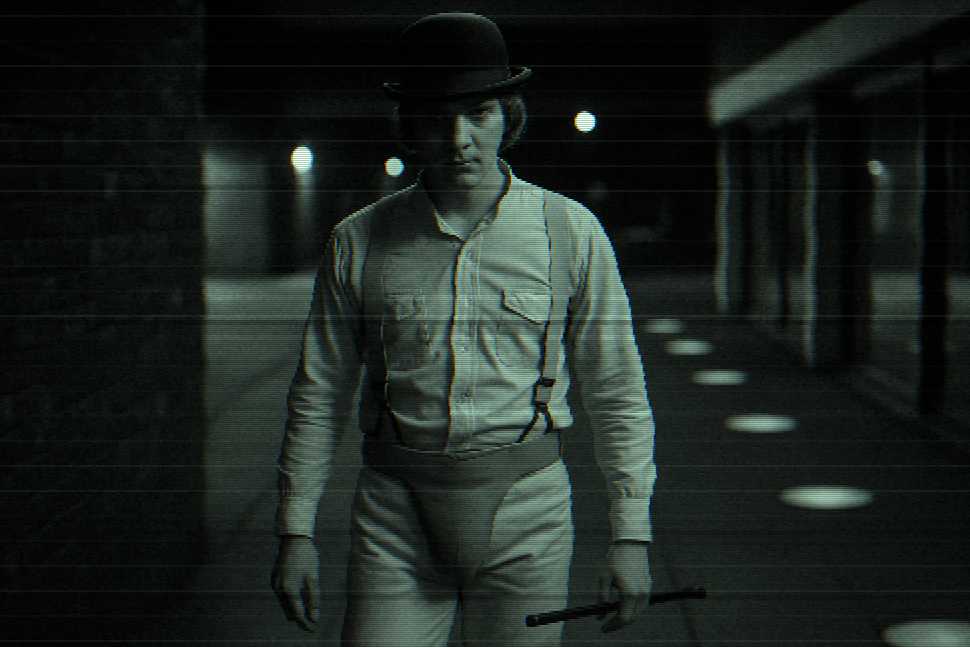 Depiction of the movie, 'A Clockwork Orange'