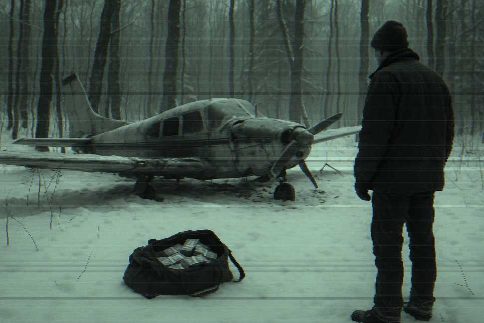 Depiction of the movie, 'A Simple Plan'