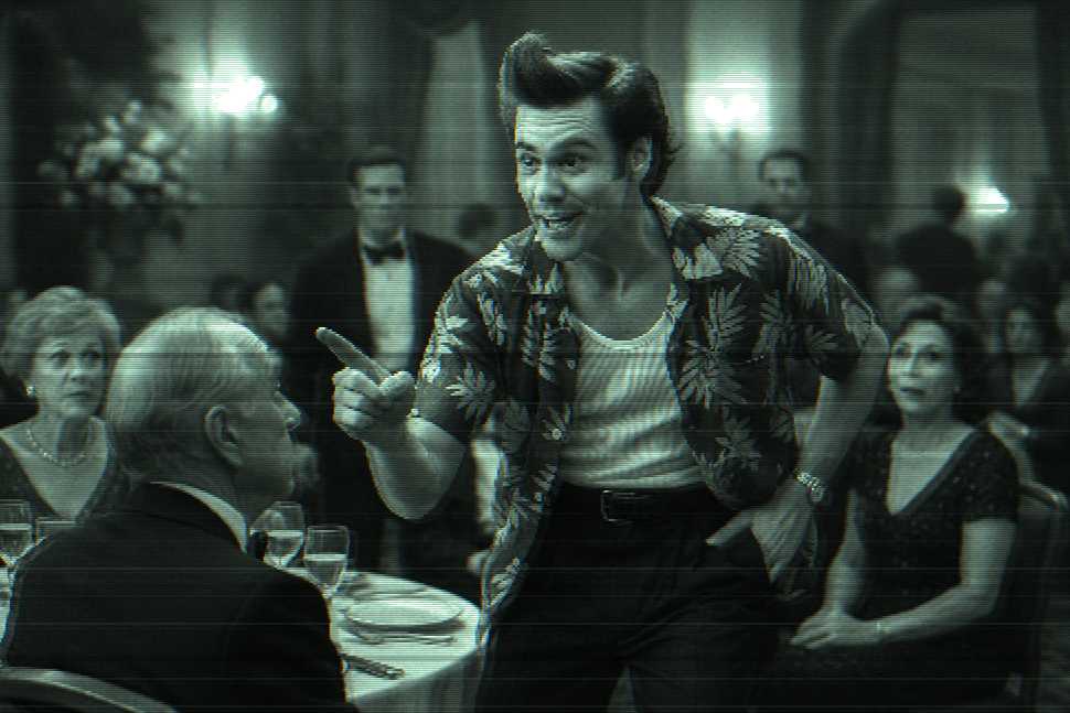 Depiction of the movie, 'Ace Ventura: Pet Detective'