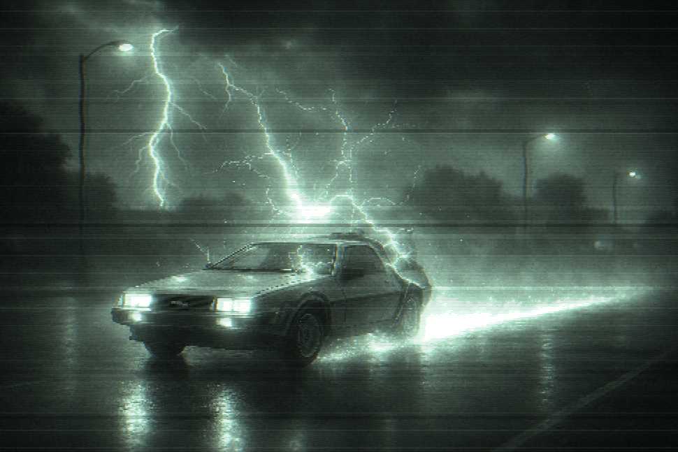 Depiction of the movie, 'Back to the Future'
