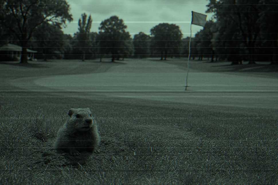 Depiction of the movie, 'Caddyshack'