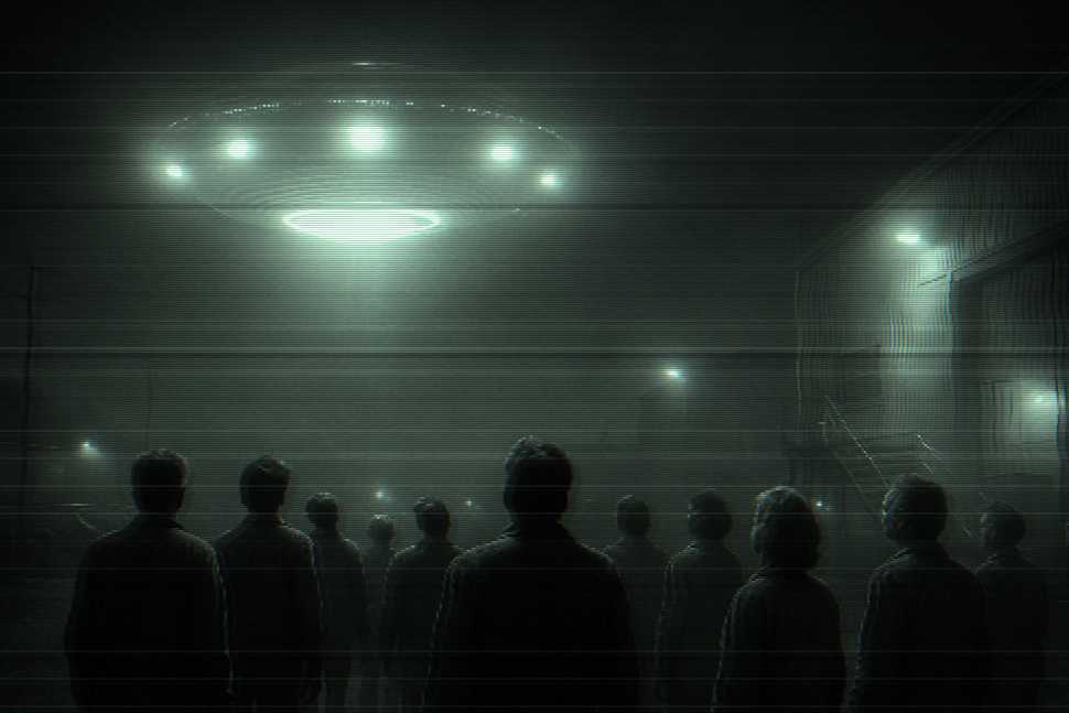 Depiction of the movie, 'Close Encounters of the Third Kind'
