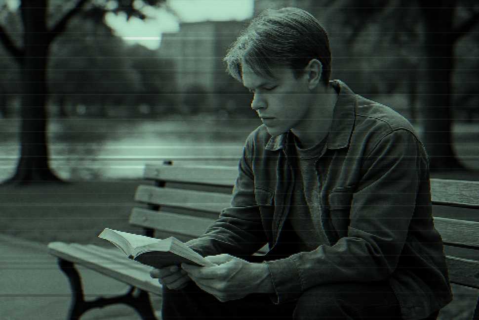 Depiction of the movie, 'Good Will Hunting'