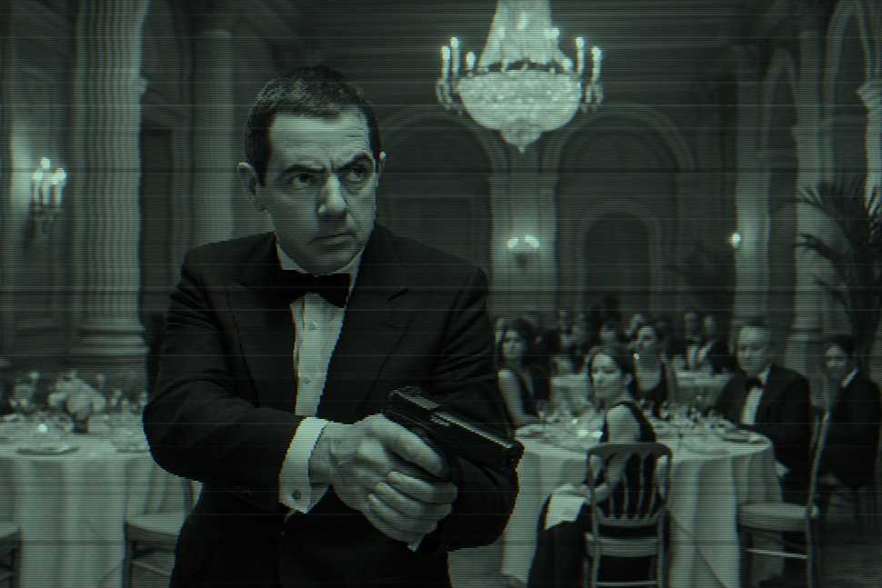 Depiction of the movie, 'Johnny English'