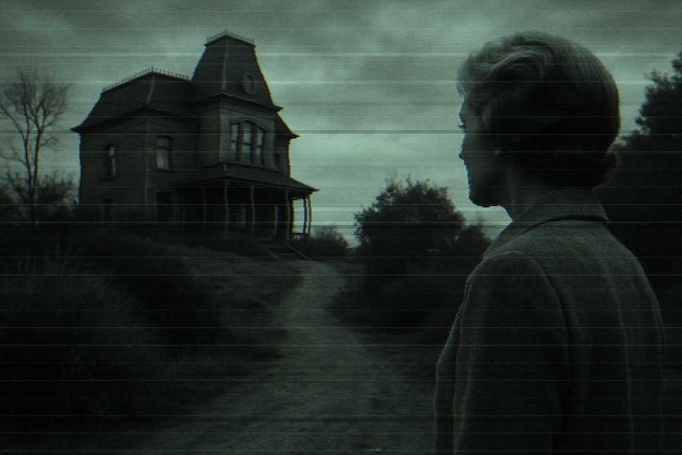 Depiction of the movie, 'Psycho'