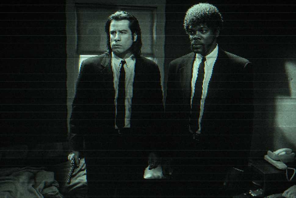 Depiction of the movie, 'Pulp Fiction'
