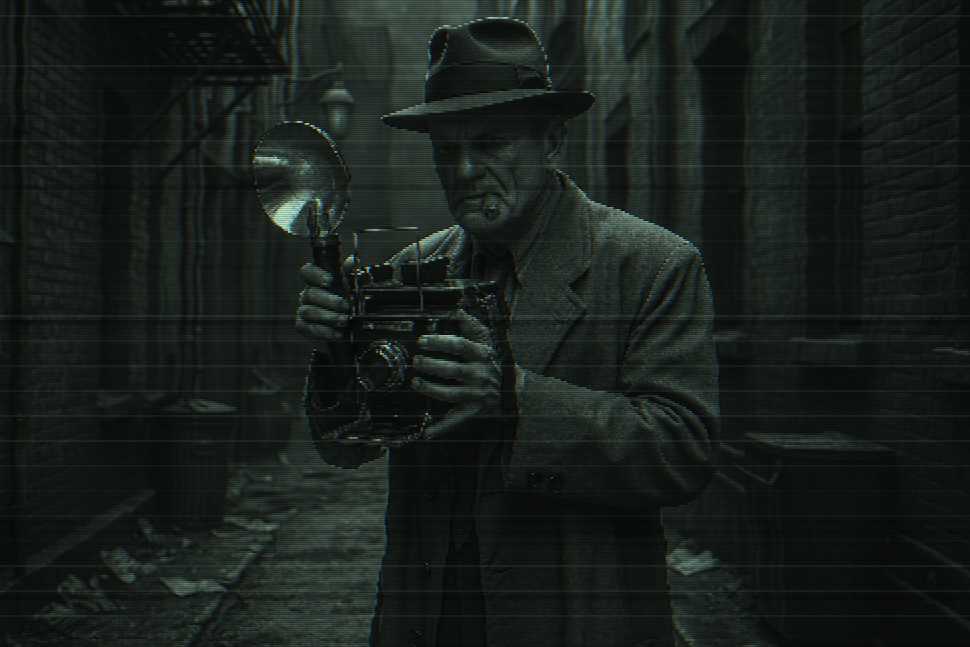 Depiction of the movie, 'The Public Eye'
