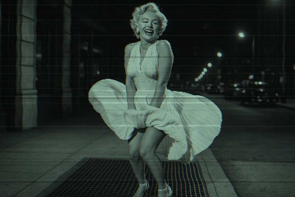 Depiction of the movie, 'The Seven Year Itch'